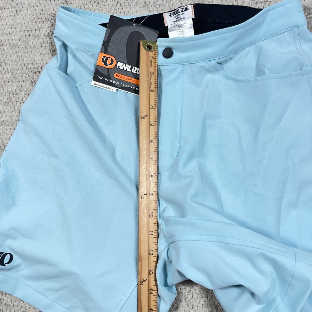 Pearl Izumi Bliss Cycling Shorts Womens Large Light Blue Padded Lined - Picture 11 of 15